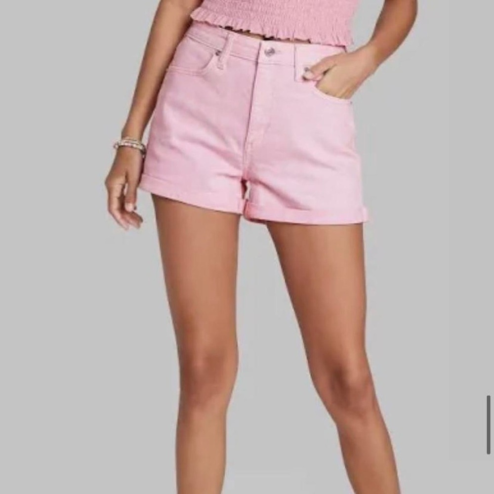 NWT Wild Fable women’s pink denim like shorts